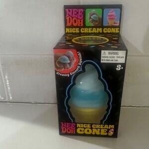 Needoh Nice Cream Cone Kids Toy - Blue & White